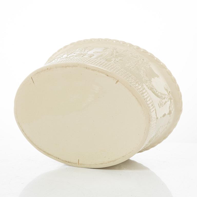 A creamware pâté terrine, Rörstrand, Sweden, first part of the 19th century.