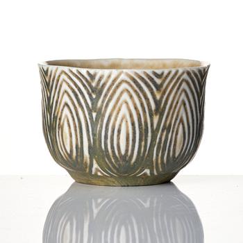 Axel Salto, a stoneware bowl, Royal Copenhagen, Denmark 1961, model 20689.