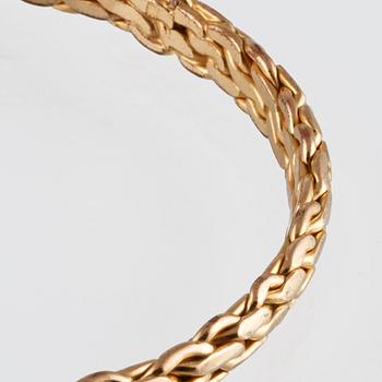 ARMRING, 10K guld, utländsk stämpel. Vikt 24,8 gram.
