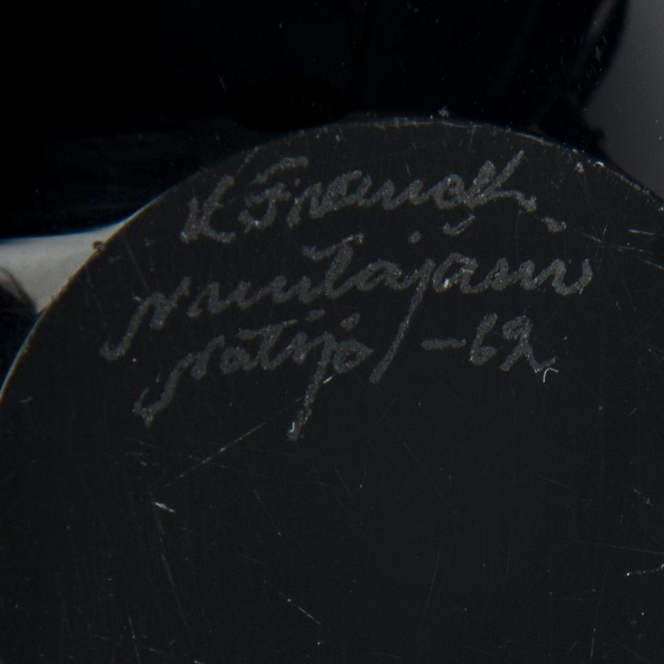 KAJ FRANCK, SKÅL, "Kanot 233" signerad Nuutajärvi, Notsjö, SKÅL, "Kastanj KF 211" signerad  Nuutajärvi, Notsjö -62.