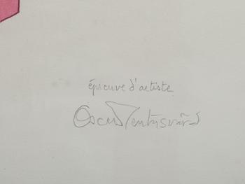 OSCAR REUTERSVÄRD, 4 st. färglitografi, signerade, E.A.