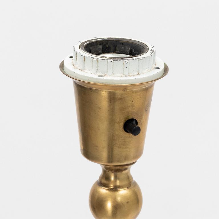 A brass floor light, Aneta, later part of the 20th Century.