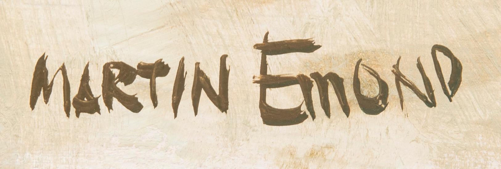 Martin Emond, olja på pannå signerad.