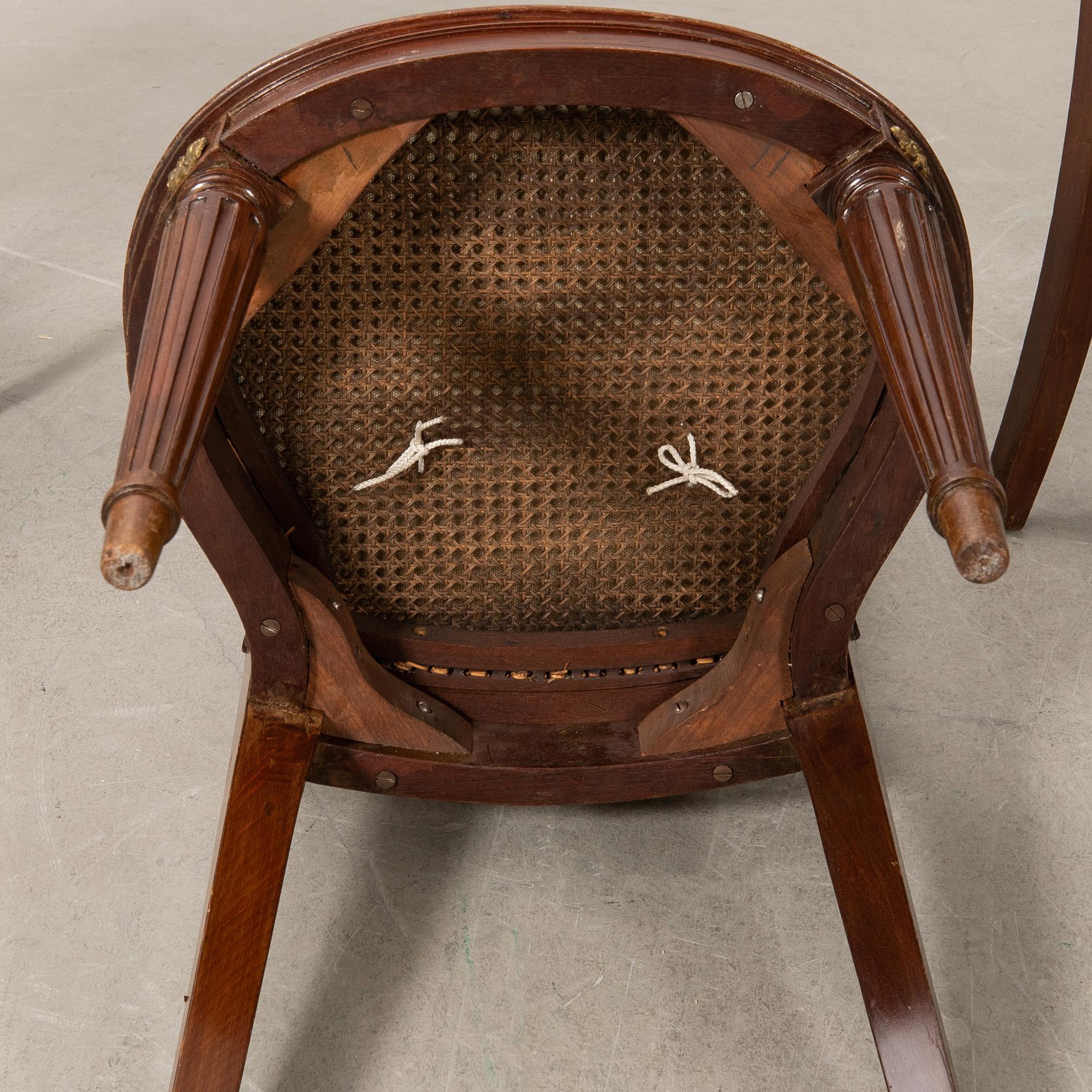 Chairs, 4 pcs, first half of the 20th century.