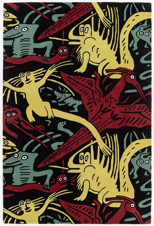 Carl Johan De Geer, a hand-tufted 'Monster Subtil' carpet, signed Carl Johan De Geer and numbered 05, c. 240 x 160 cm.