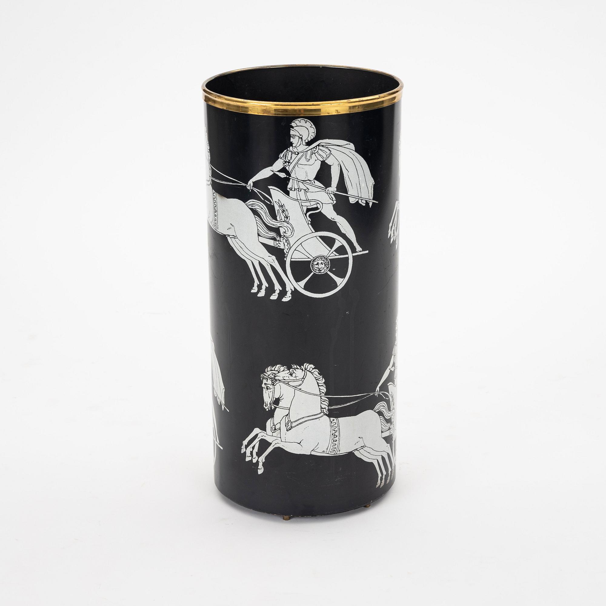 Piero Fornasetti, an umbrella stand, Studio Fornasetti Milan, Italy.