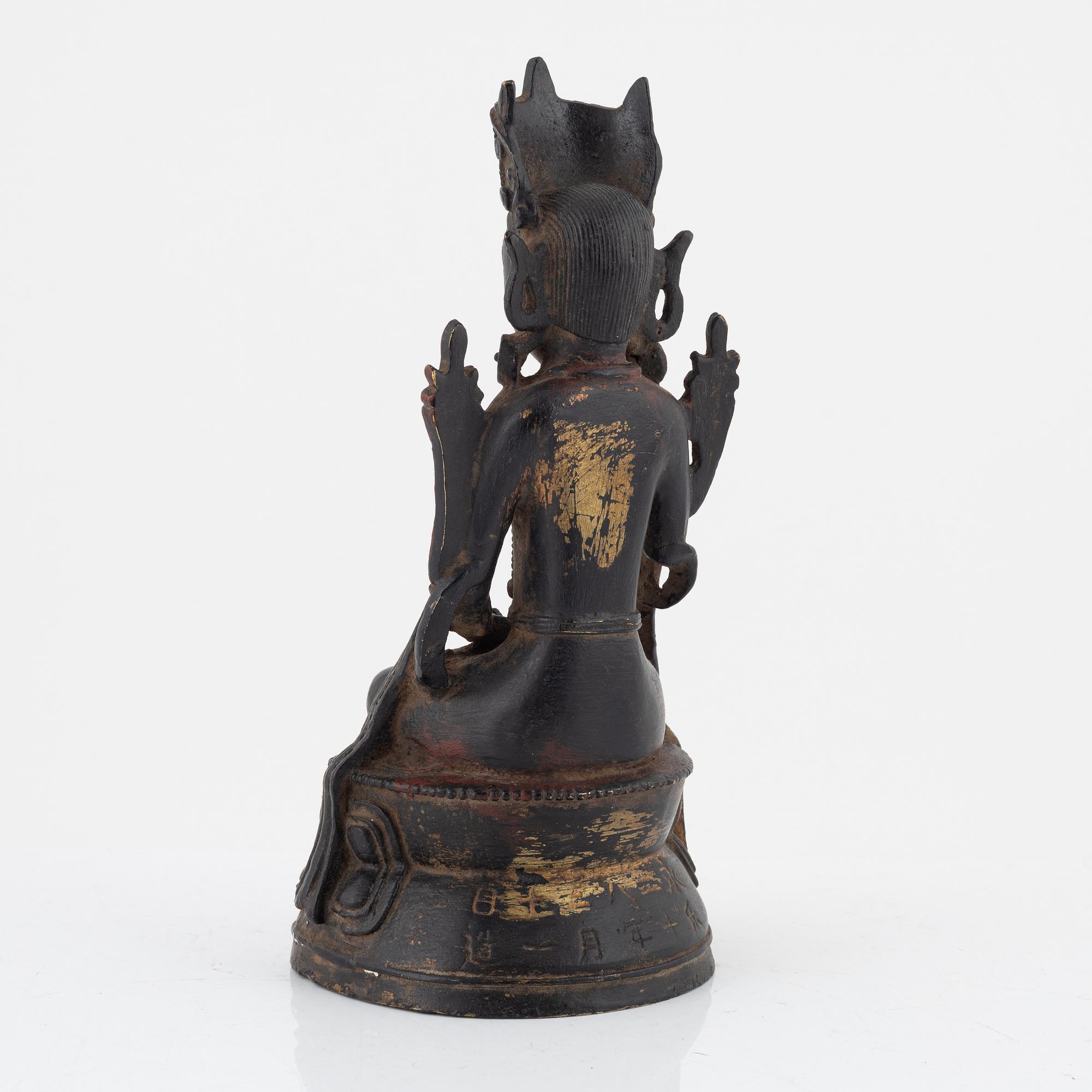 A bronze Bodhisattva, Ming dynasty.
