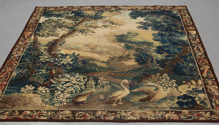 A tapestry, "Verdure", tapestry weave, ca 301 x 254 cm, France 18th century.