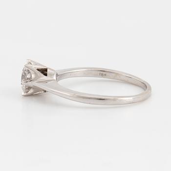 A brilliant cut diamond ring, circa 0,97 ct.