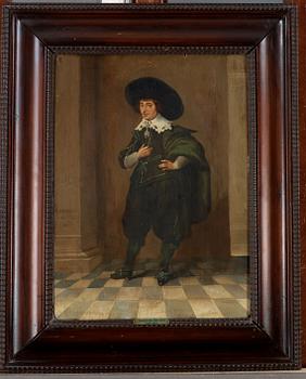 Willem van der Vliet Attributed to, Portrait, full length "Aetatis 22".