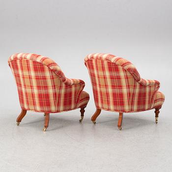 A pair of Duresta armchairs, England, contemporary.