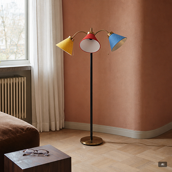 Josef Frank, Floor lamp, model G 2431, "San Francisco lamp", Svenskt Tenn.