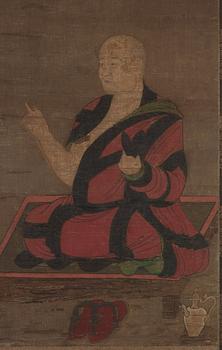 A Chinese or Japanese Tang-style copy of an older Chinese painting, presumably 11-13th Century.