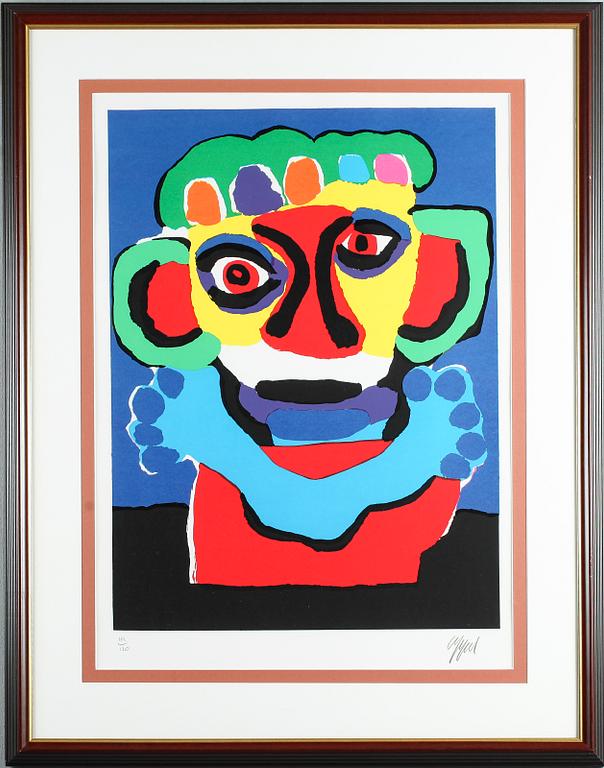 KAREL APPEL, färglitografi, signerad och numrerad 101/120.