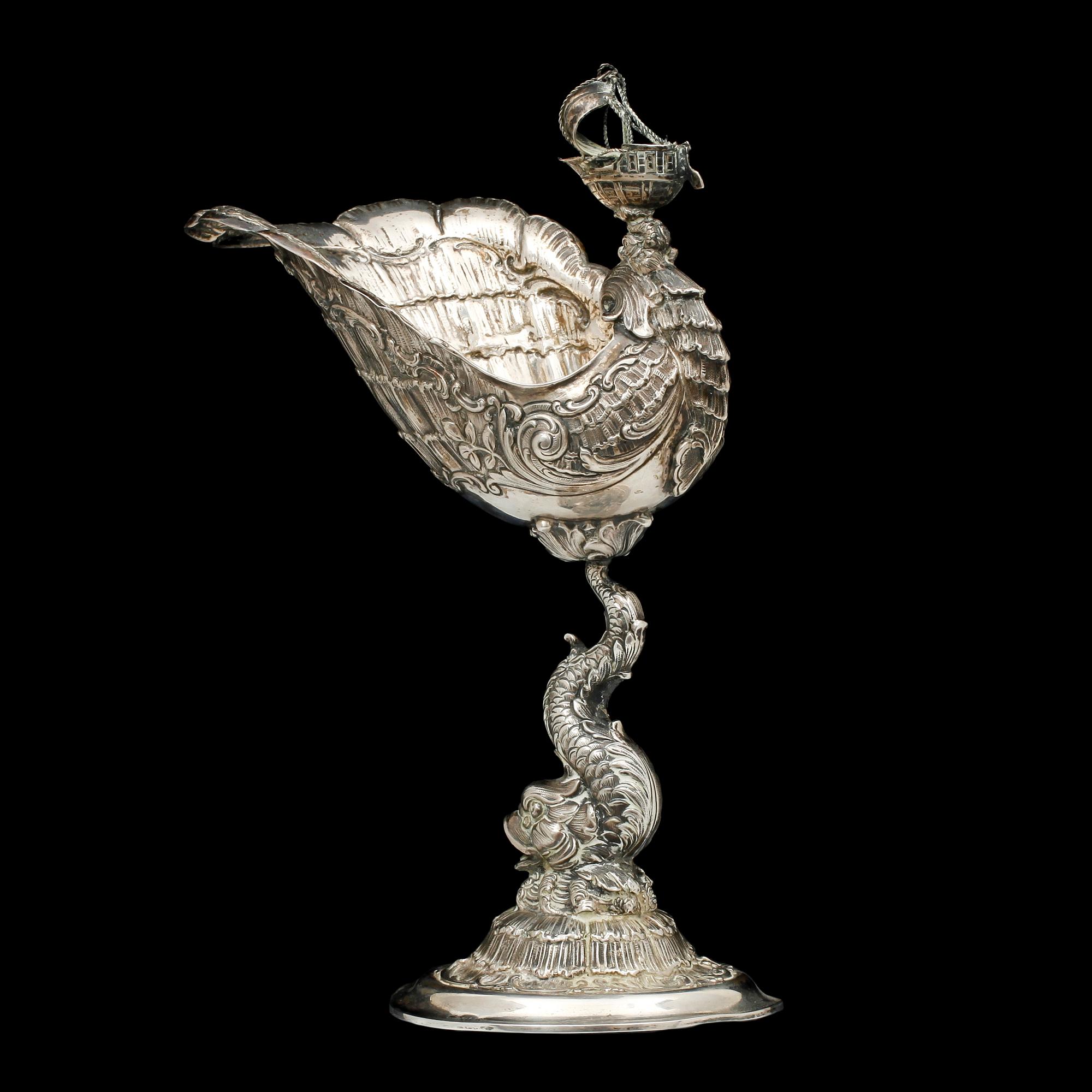 SKÅL PÅ FOT, silver, empirestil, importstplr, Ragnar Ericson, Malmö, 1936-1947, vikt 386 g.