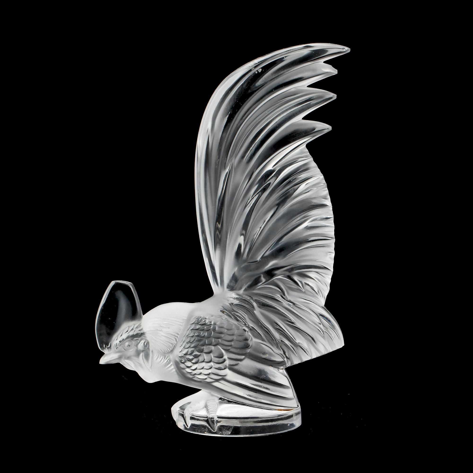 FIGURIN, glas, Lalique, 1900-talets andra hälft.