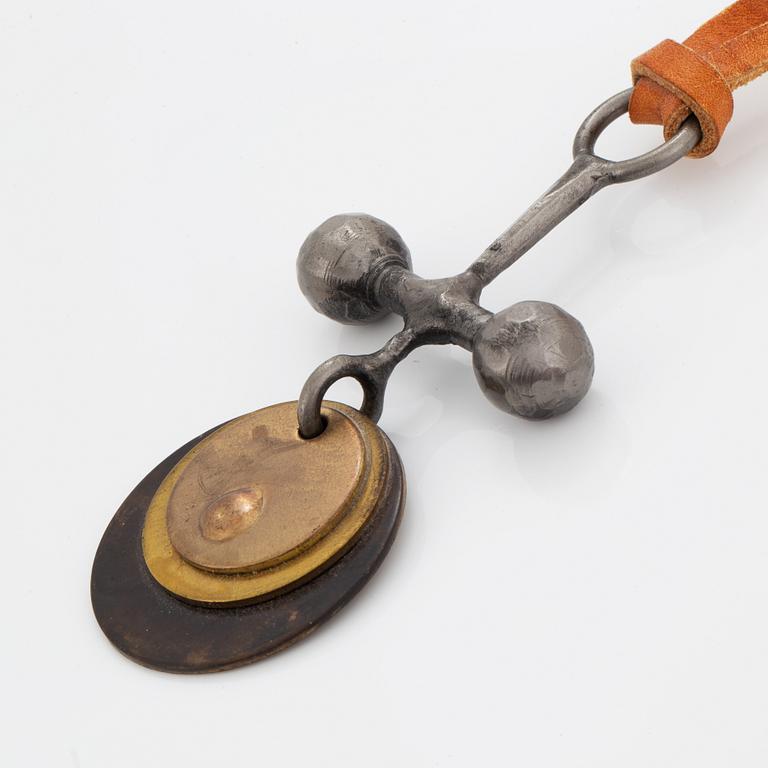 Bertil Vallien, bangle and necklaces, 5 pieces.