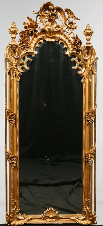 SPEGEL och KONSOLBORD, nyrokoko, 1800-talets slut.