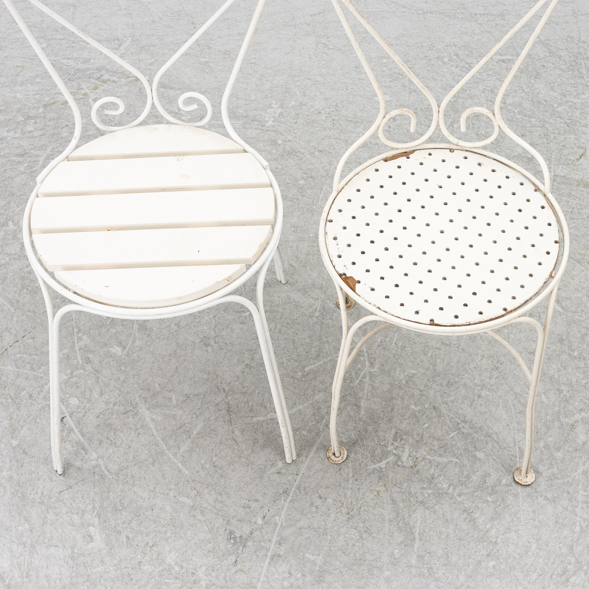 4 + 2 garden chairs, partly "Classic chair no 1" Byarums Bruk.