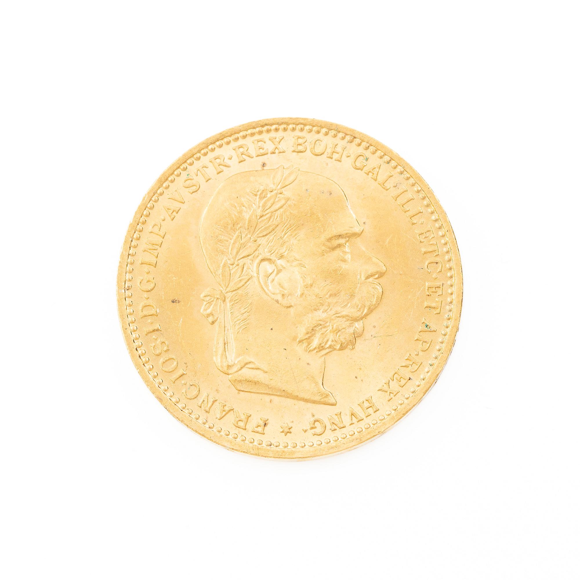 Gold coin, Austria-Hungary, 20 Corona, 1893.