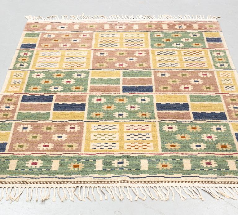 Märta Måås-Fjetterström, matta, "Ängarna", flossa, ca 212,5 x 158,5 cm, signerad AB MMF.