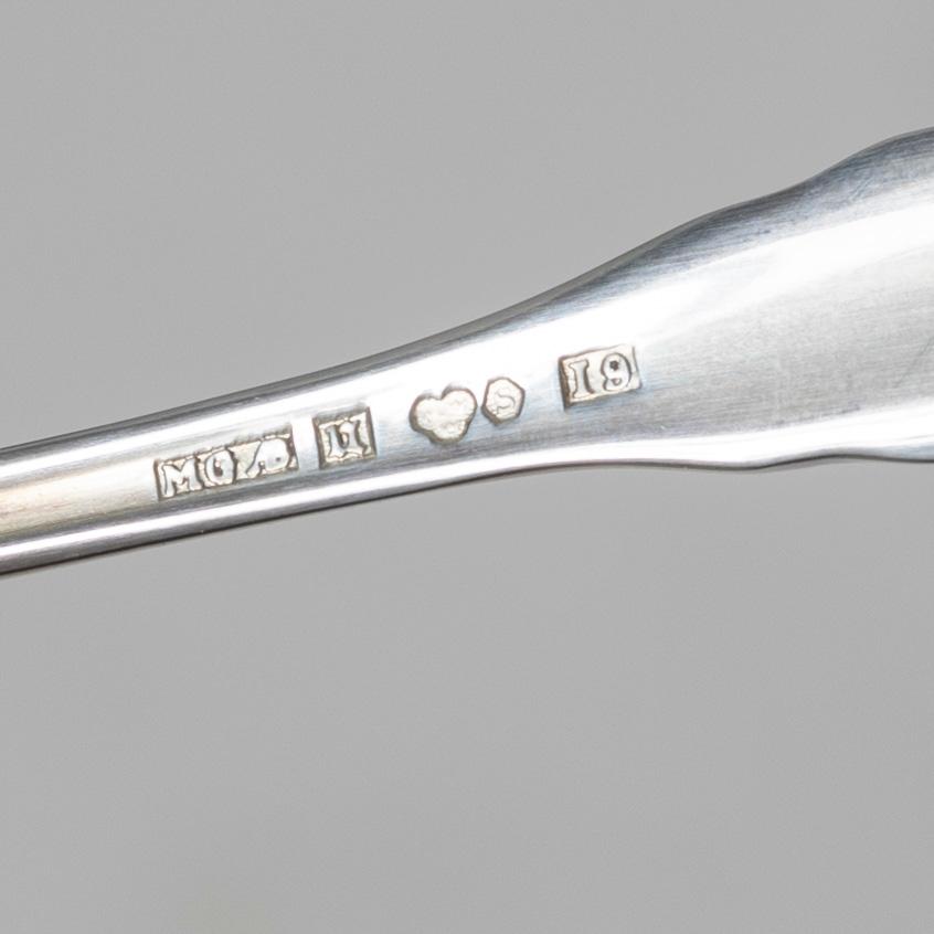 Eric Löfman, Coffee spoons, 12 pcs, silver, model "Uppsala", KG Markströms Guldsmeds Ab, Lidköping, among others 1959.