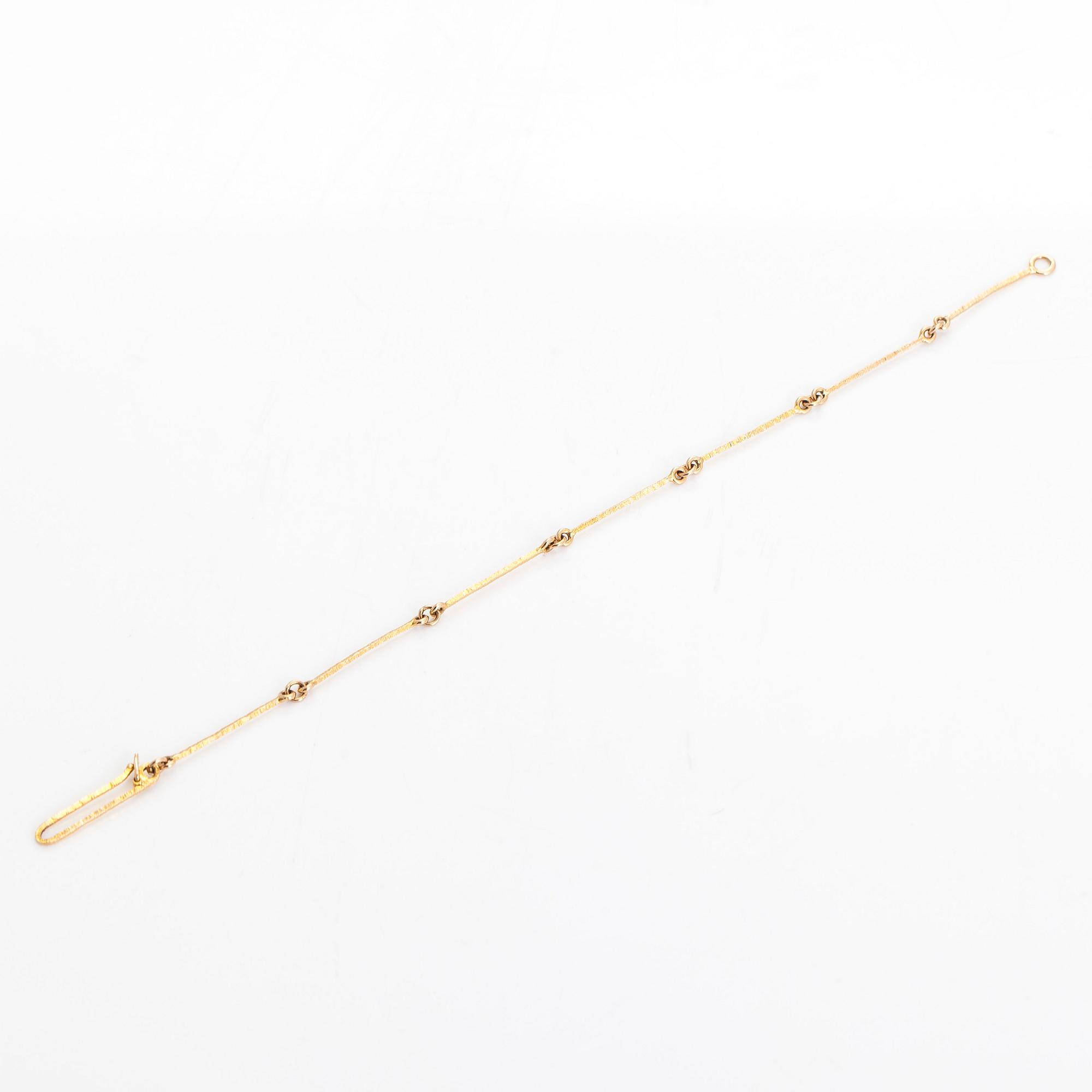 Björn Weckström, rannekoru, 14K kultaa. Lapponia 1971.