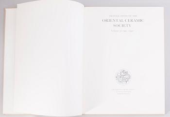 BOOKS, 9 pieces, Transactions of the Oriental Ceramic Society, London 1991-2004.