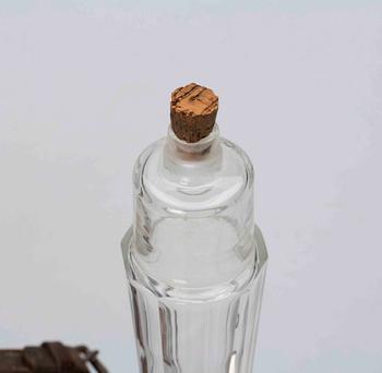 PLUNTA, glas med skinnfodral. 1800/1900-tal.