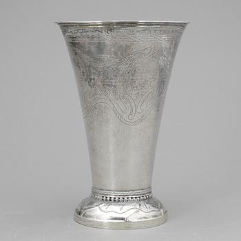 BÄGARE, silver, Erik Ernander, Uppsala, 1796. Vikt ca 430g.