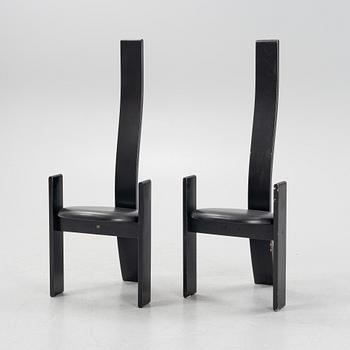 Vico Magistretti, a set of six 'Golem' chairs for Poggi, 1969.