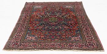 Matta, antik Mobarakeh Isfahan, ca 219 x 138 cm.