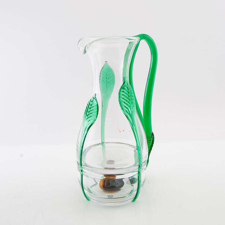 Ernst Billgren, kanna, glas, "New Friends", Kosta Boda, 2000-tal.