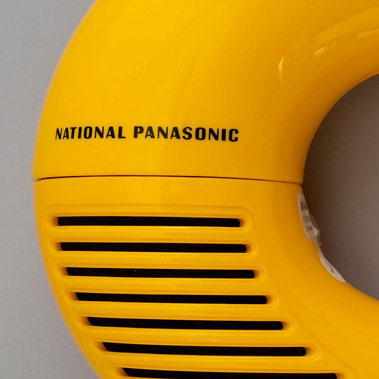 Two 'Toot-a-loop" plastic radios, Panasonic, 1970's.
