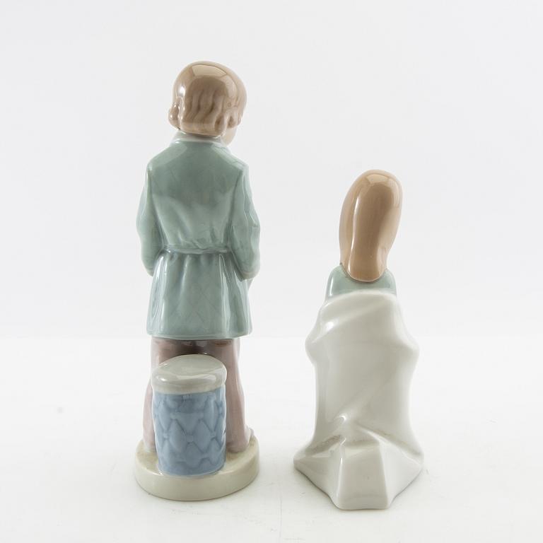 Figuriner, 2 st, Lladró Spanien 1971-1974.