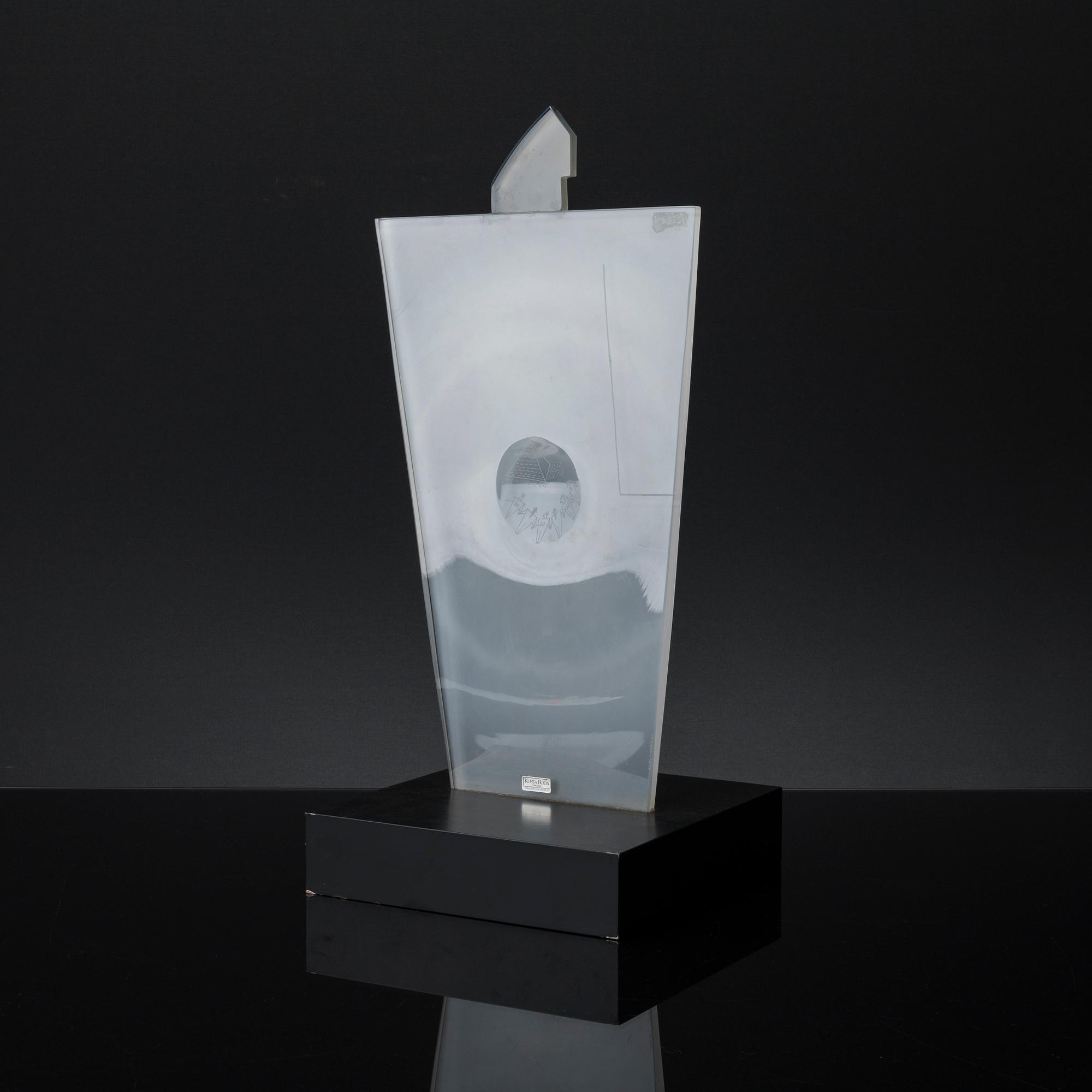 GUN LINDBLAD, skulptur, glas.