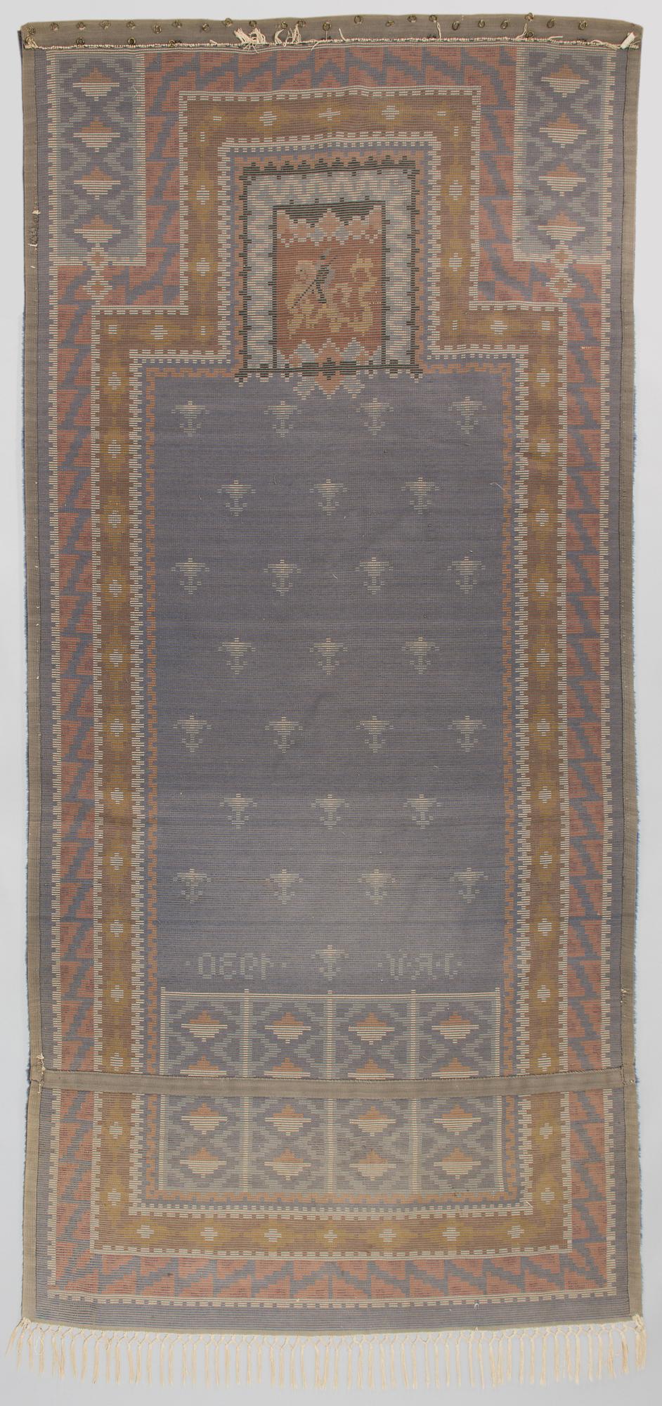 Lina Palmgren, a rug dated 1930, model for for Friends of Finnish Handicraft. Original sketch included.