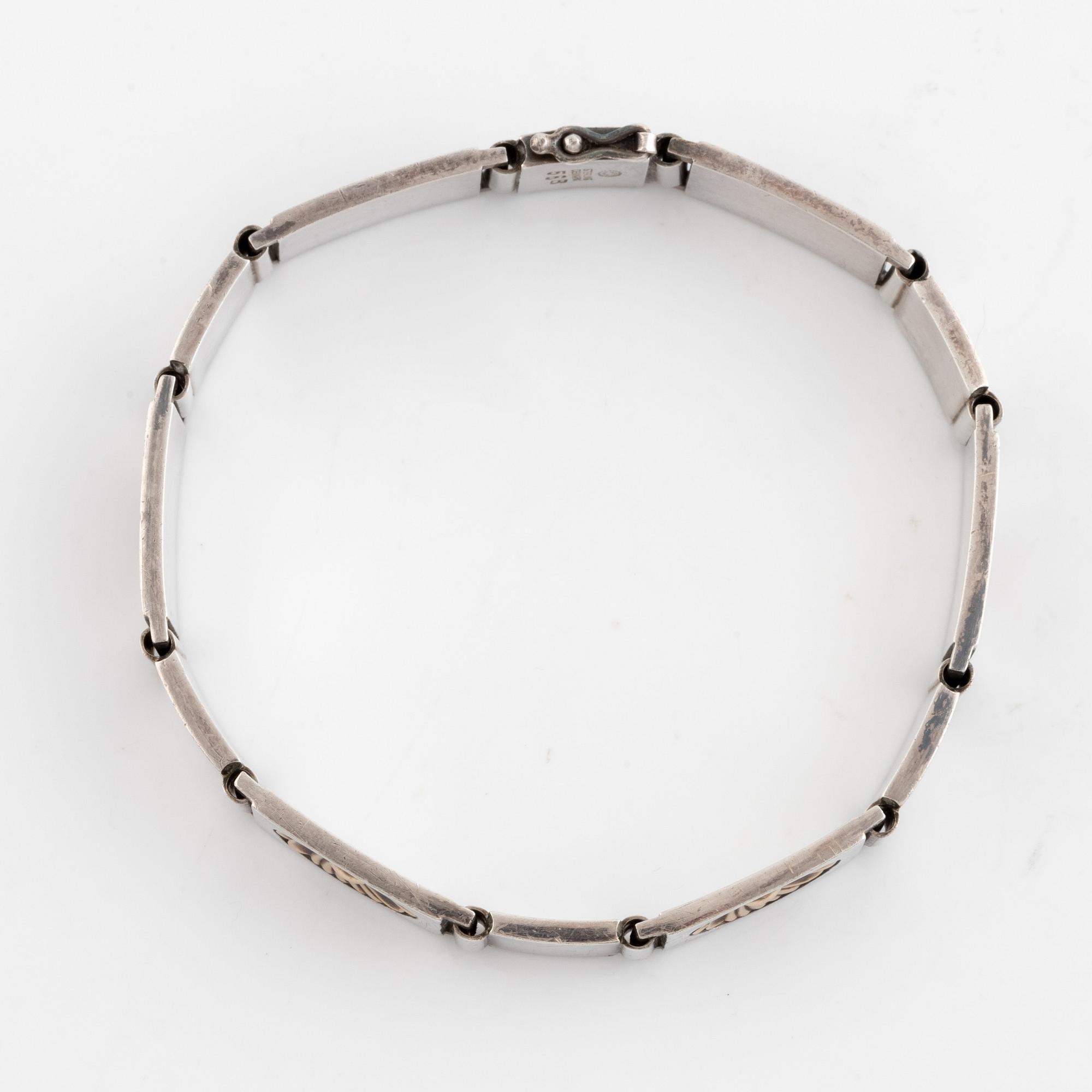 Georg Jensen, silver bracelet, Denmark.