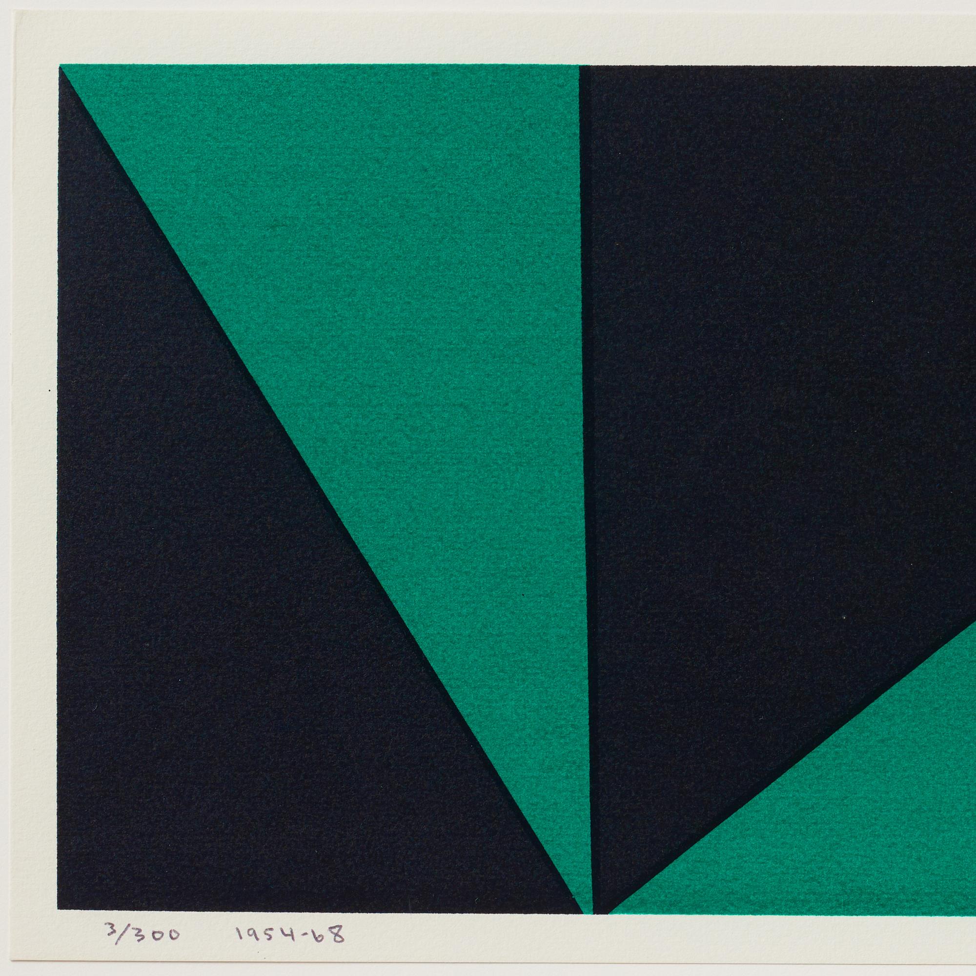 Olle Baertling, silkscreen in colours, 1954-68, signed 3/300.