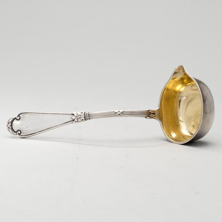 GRAVY LADLE, silver, Fabergé, Moscow 1908-1917, weight 118 g.