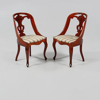 STOLAR, ett par, s k Göteborgsstolar, 1900-tal.