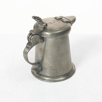 Målkärl, Jumfru av Carl Wessman, Stockholm 1770. Krönt av Zakarias Plantin.