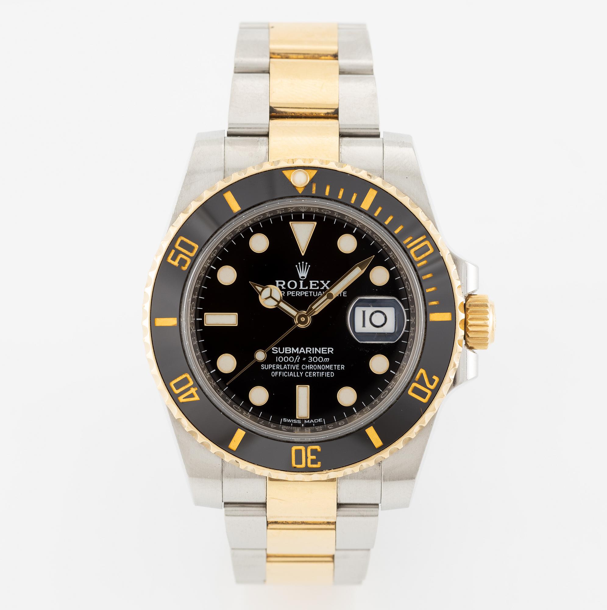 Rolex, Submariner, armbandsur, 40 mm.