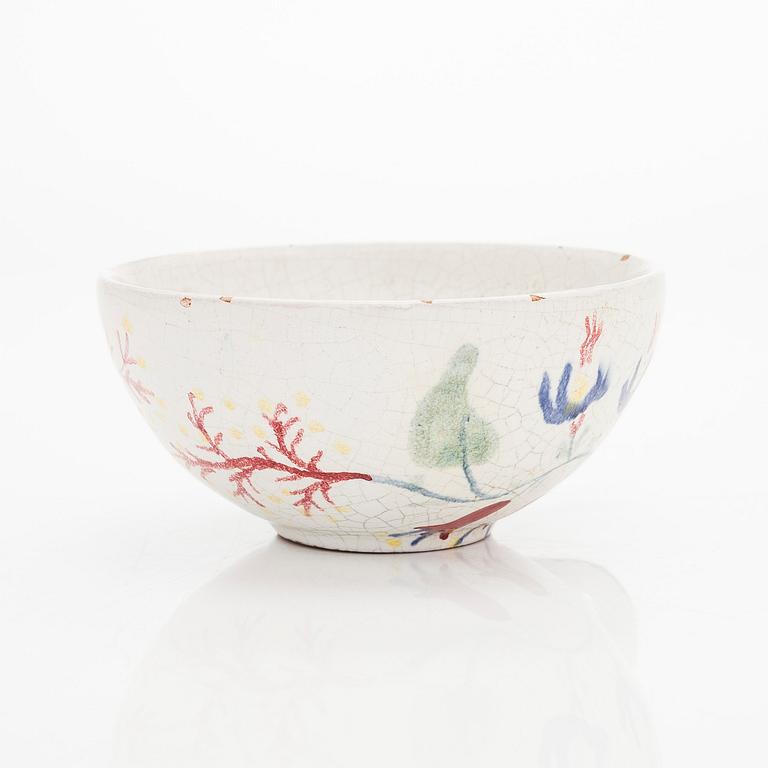 Marita Lybeck, jug and bowl, red clay, signed ML.