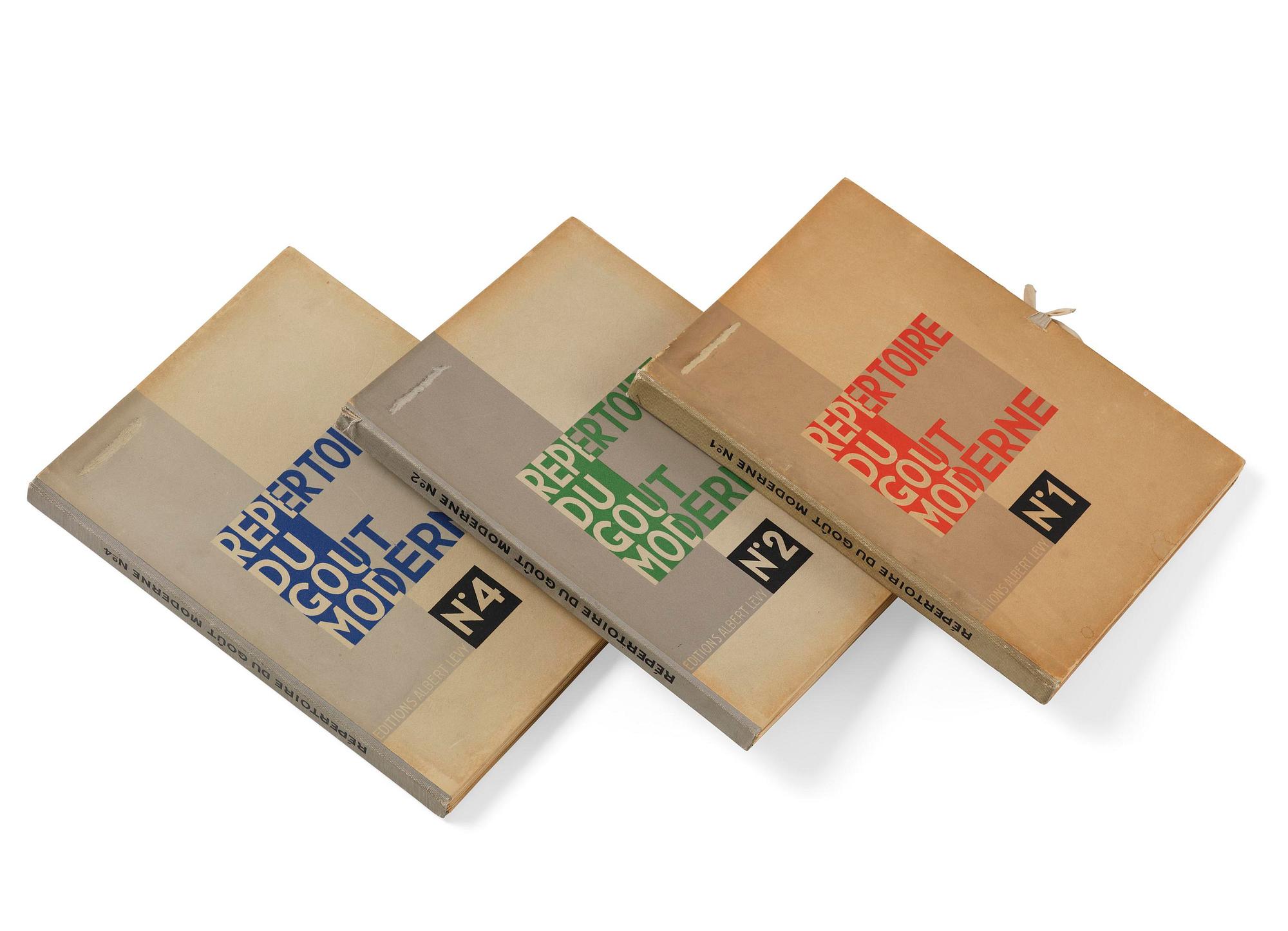"Répertoire du Goût Moderne", three volumes, Nº 1, 2, 4.