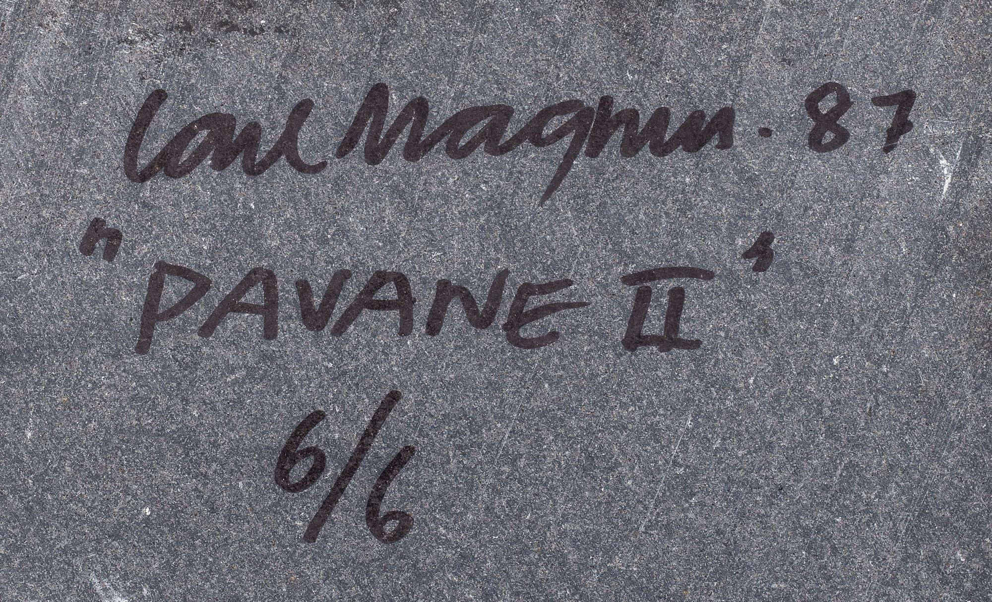 CARL MAGNUS, skulptur, brons, "Pavane II", signerad och daterad -87, numrerad 6/6.