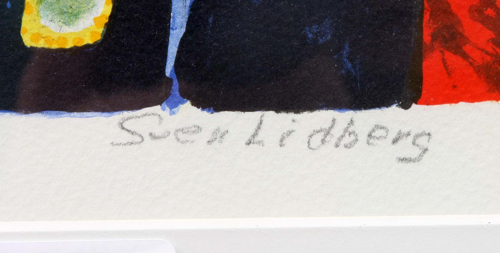 SVEN LIDBERG, färglitografi, sign och numr HC.