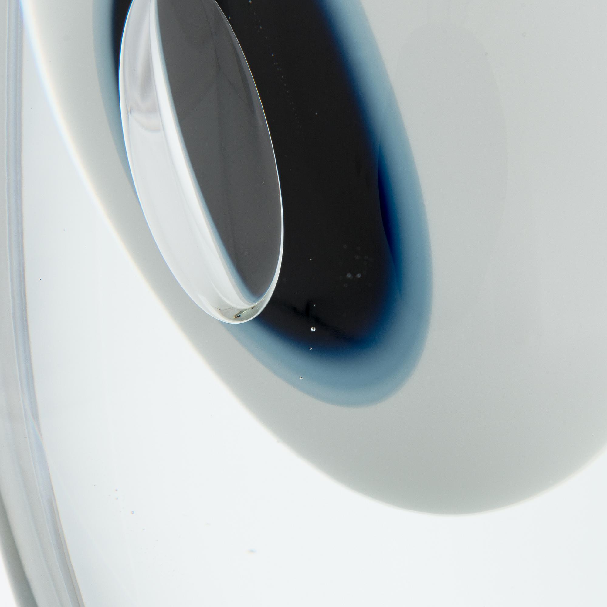 Timo Sarpaneva, glasskulptur, "Claritas", signerad Timo Sarpaneva Iittala 1985 C 160.