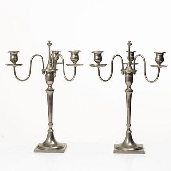 A pair of candelabra, Skultuna.