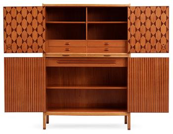 A David Rosen mahogany and palisander cabinet, journeyman work by Bengt Rosén, Stockholm 1955.